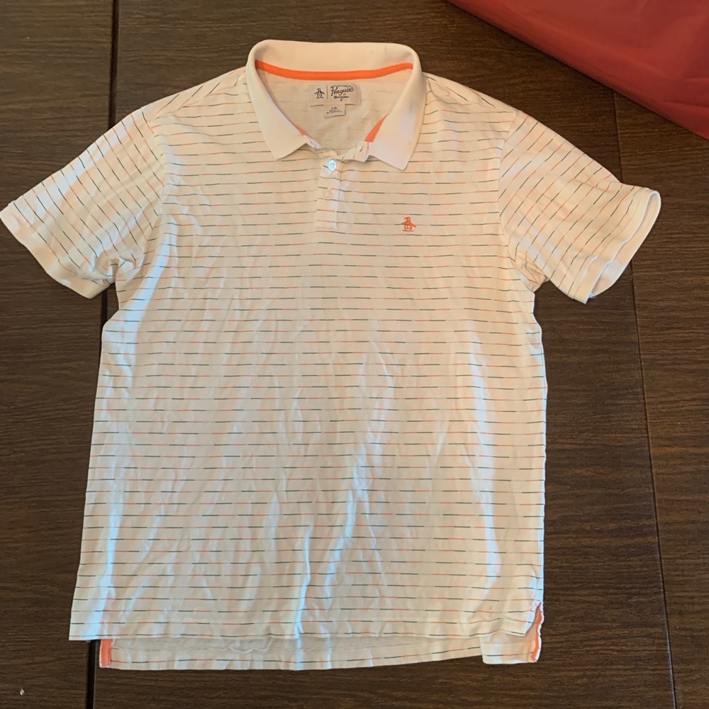 Polo Shirt, size Lg, multi color Penguin